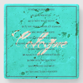 Das Kölsche Grundgesetz – Köln Cologne Jugendstil ストーンコースター