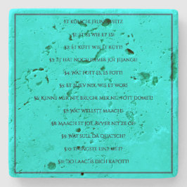 Das Kölsche Grundgesetz – Köln Cologne Jugendstil ストーンコースター