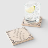 Das Kölsche Grundgesetz – Köln Cologne Jugendstil ストーンコースター (横)