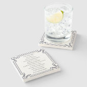 Das Kölsche Grundgesetz – Köln Cologne Jugendstil ストーンコースター (横)