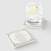 Das Kölsche Grundgesetz – Köln Cologne Jugendstil ストーンコースター (横)