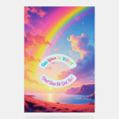 Das Leben ist BUNT アクリルサイン (正面)