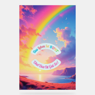 Das Leben ist BUNT アクリルサイン