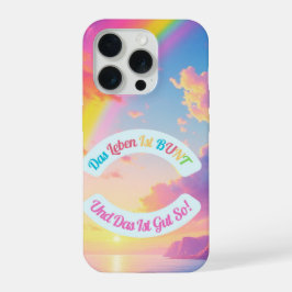Das Leben ist BUNT iPhone 15 Proケース