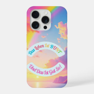 Das Leben ist BUNT iPhone 15 Proケース