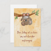 Das Leben ist zu kurz, um sich darüber aufzuregen (正面/裏面)