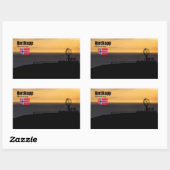 Das magische Nordkapp 長方形シール (シート)