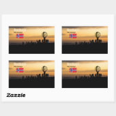 Das magische Nordkapp 長方形シール (シート)