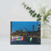 Das Stadtzentrum von Toronto bei Nacht ポストカード (スタンド正面)