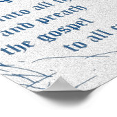 DaSadeポスター（青と黒、キャンバス） ポスター (角)