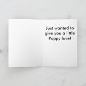 Daschundの初恋の挨拶状 シーズンカード (内部)