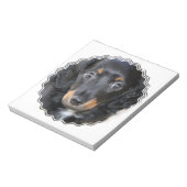 Daschund子犬メモ帳 ノートパッド (回転)