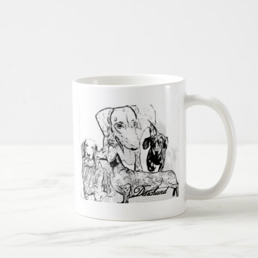 Daschund コーヒーマグカップ (右)