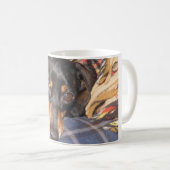 Daschund Weener犬の顔 コーヒーマグカップ (正面右)