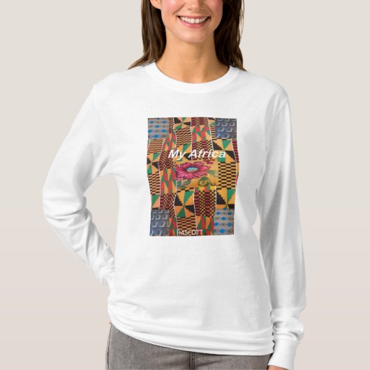 DASCOTT My Africa白い長袖Tシャツ Tシャツ (正面)