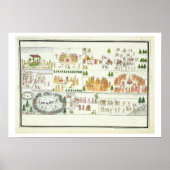 Dasehra、Diwali、Holiなどのヒンズー教のフェスティバル ポスター (正面)