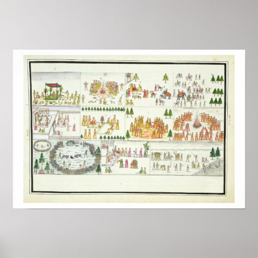 Dasehra、Diwali、Holiなどのヒンズー教のフェスティバル ポスター (正面)