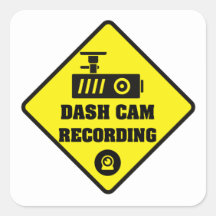 Dash cam Security Camera 警告's Stickers