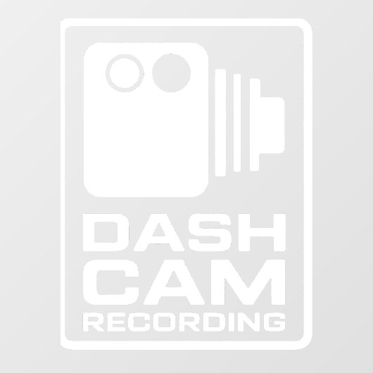Dashcam In Car Camera Recording ウィンドウサイン (シート)