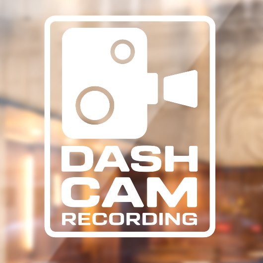 Dashcam In Car Camera Recording ウィンドウサイン (シート2)