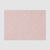 Dashed Diamond Grid Geometric Pale Blush Pink 薄葉紙 (正面)