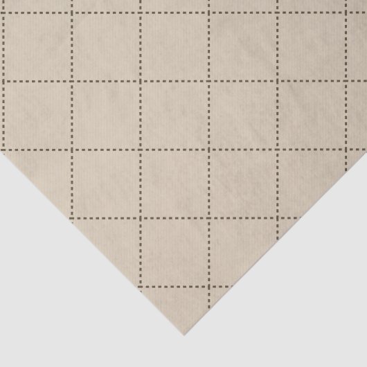 Dashed Diamond Grid Geometric Sand Color 薄葉紙 (詳細)