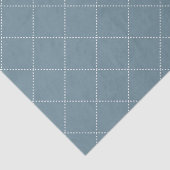 Dashed Diamond Grid Geometric Slate Blue 薄葉紙 (詳細)