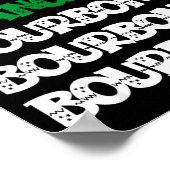 Dasher Dancer Prancer &amp; Bourbon Christmas Funn ポスター (角)