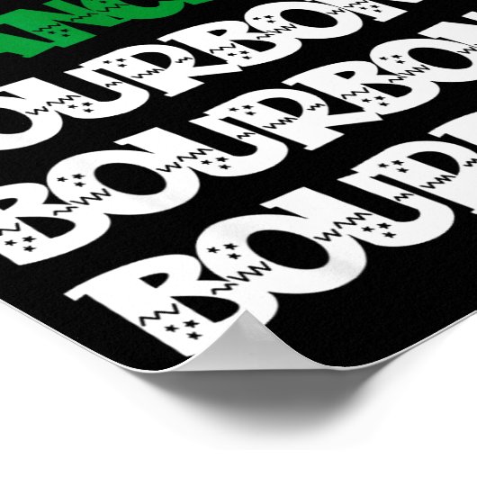 Dasher Dancer Prancer &amp; Bourbon Christmas Funn ポスター (角)