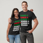 Dasher Dancer Prancer & Bourbon Christmas Funn Tシャツ (ユニセックス)