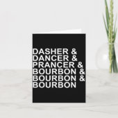 Dasher Dancer Prancer &amp; Bourbon Christmas Holi カード (正面)