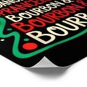 Dasher Dancer Prancer & Bourbon Funny Christma ポスター (角)