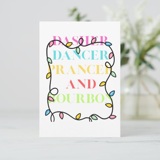 Dasher Dancer Prancer and Bourbon サンキューカード (スタンド正面)