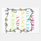 Dasher Dancer Prancer and Bourbon ラッピングペーパーシート (正面3)