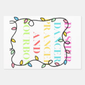 Dasher Dancer Prancer and Bourbon ラッピングペーパーシート (正面2)