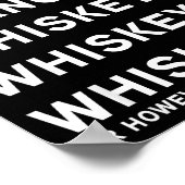 Dasher Dancer Prancer And Bourbon Whiskey Funny Ch ポスター (角)