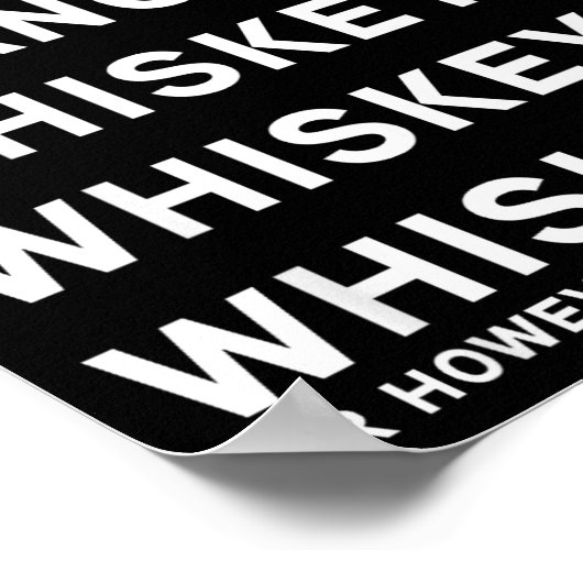 Dasher Dancer Prancer And Bourbon Whiskey Funny Ch ポスター (角)