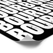 Dasher Dancer Prancer And Bourbon Whiskey Funny Ch ポスター (角)