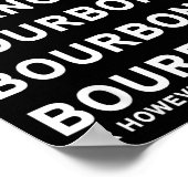 Dasher Dancer Prancer And Bourbon Whiskey Funny Ch ポスター (角)