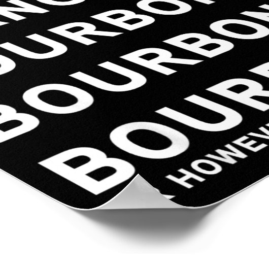 Dasher Dancer Prancer And Bourbon Whiskey Funny Ch ポスター (角)