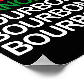 Dasher Dancer Prancer Bourbon Christmas Funny Holi ポスター (角)