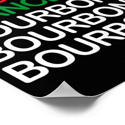 Dasher Dancer Prancer Bourbon Christmas Funny Holi ポスター (角)