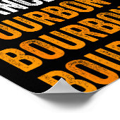 Dasher Dancer Prancer Bourbon Christmas Funny Holi ポスター (角)