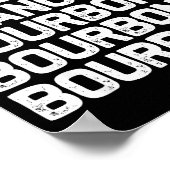 Dasher Dancer Prancer Bourbon Funny Christmas Sant ポスター (角)