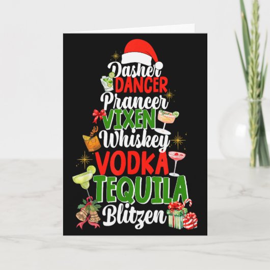 Dasher Dancer Prancer Vixen Moscato Vodka Tequila  カード (正面)