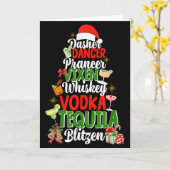 Dasher Dancer Prancer Vixen Moscato Vodka Tequila  カード (黄色い花)