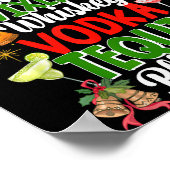 Dasher Dancer Prancer Vixen Moscato Vodka Tequila ポスター (角)