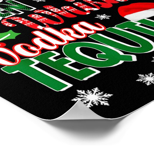 Dasher Dancer Prancer Vixen Moscato Vodka Tequila  ポスター (角)