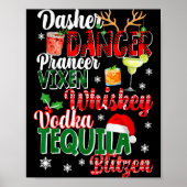 Dasher Dancer Prancer Vixen Moscato Vodka Tequila  ポスター (正面)