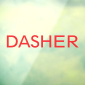 Dasher Delivery Driver Car Window Decal ウィンドウサイン (シート3)